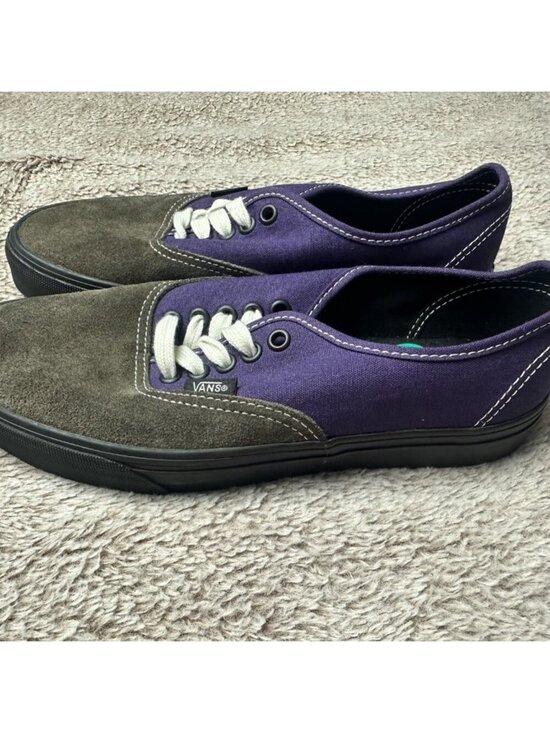 Vans Authentic Suede Canvas Purple Black Men’s 7 - W 8.5 New 721356 main image 8